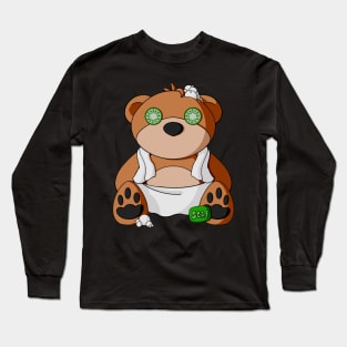 Spa Day Teddy Bear Long Sleeve T-Shirt